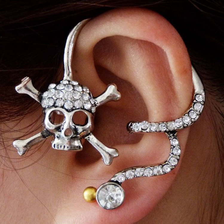 Skull Earring Cuff