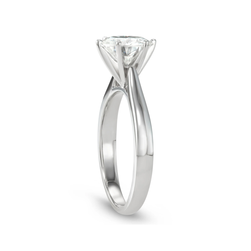 Custom Fashion Diamond Jewelry 18K White Gold Lab Diamond Engagement Ring