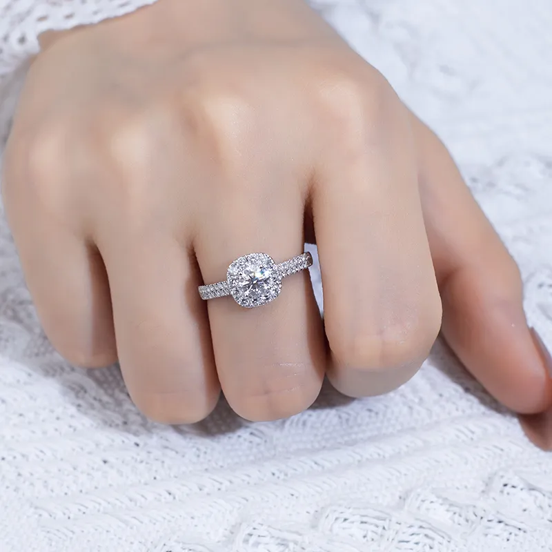 Engagement Ring Women Moissanite diamond Jewelry