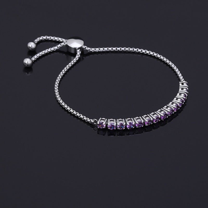 Titanium Steel Tennis Chain 4mm Tennis Chain Fashion with Zircon Bracelet