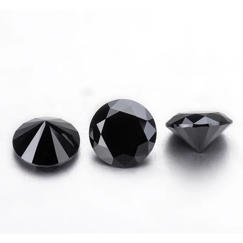 Round Black Moissanite 2