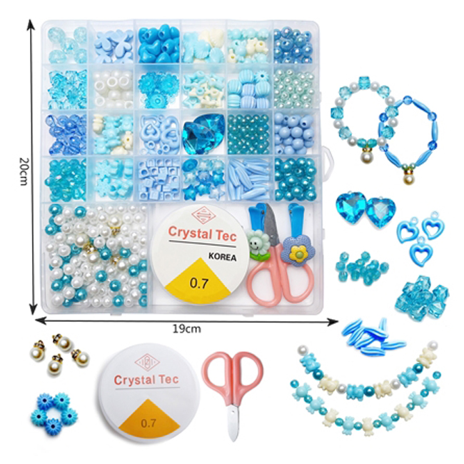 DIY Bead Jewelry Making Kit Bracelets Rings Necklaces Creativity Beading Kits Art Craft Kids Girls Gift Beads for Bracelet Making