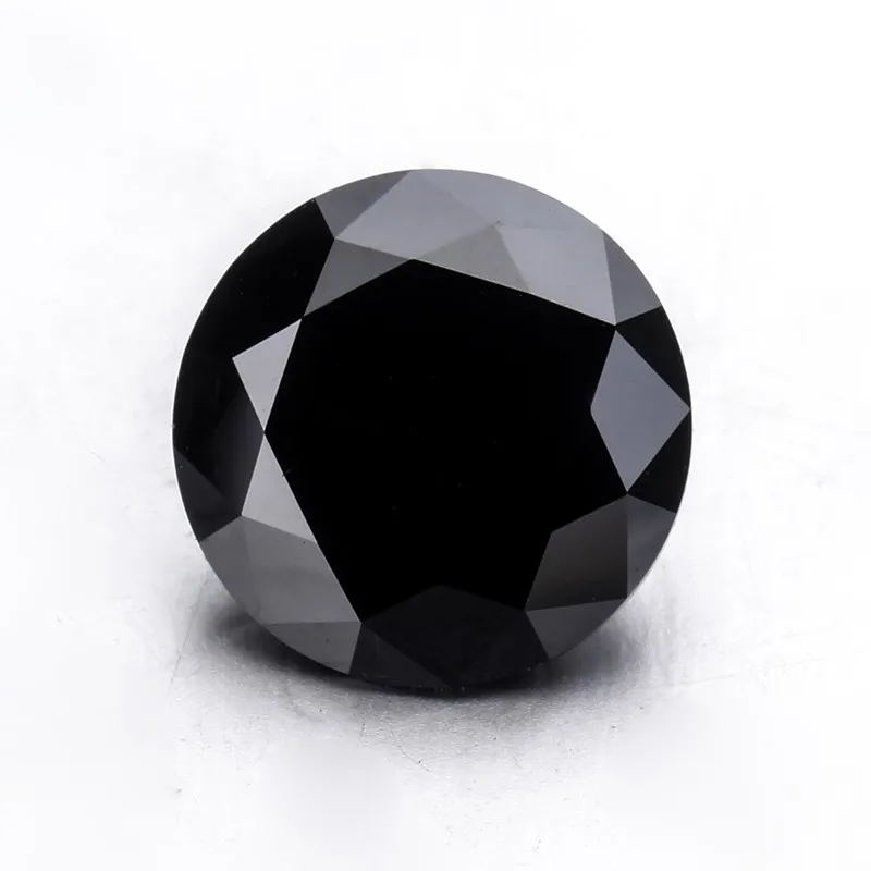 Round Black Moissanite 1