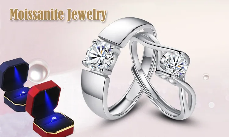 S925 Silver Engagement Wedding Rings