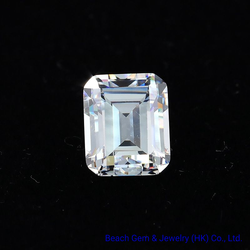 White Octagon Shape Loose Moissanite for Jewelry Ring
