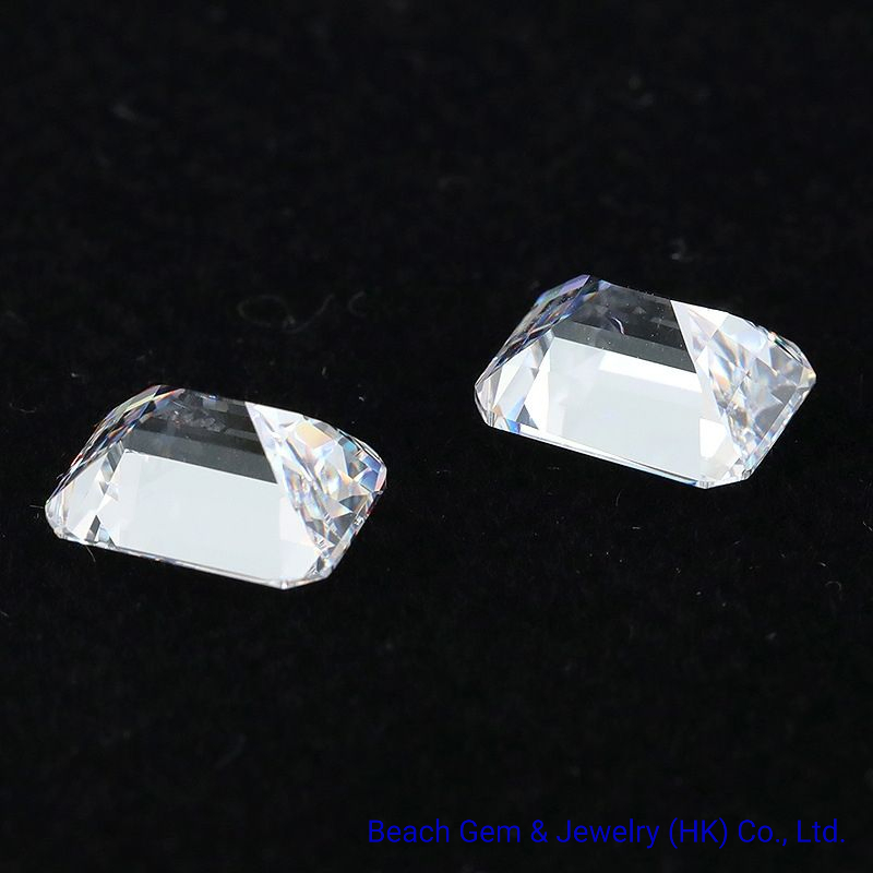 White Octagon Shape Loose Moissanite for Jewelry Ring