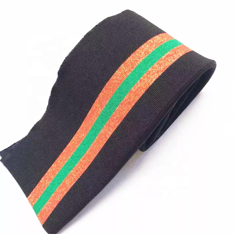 Sparkly Rib Cuff Knit Waistband for Jacket