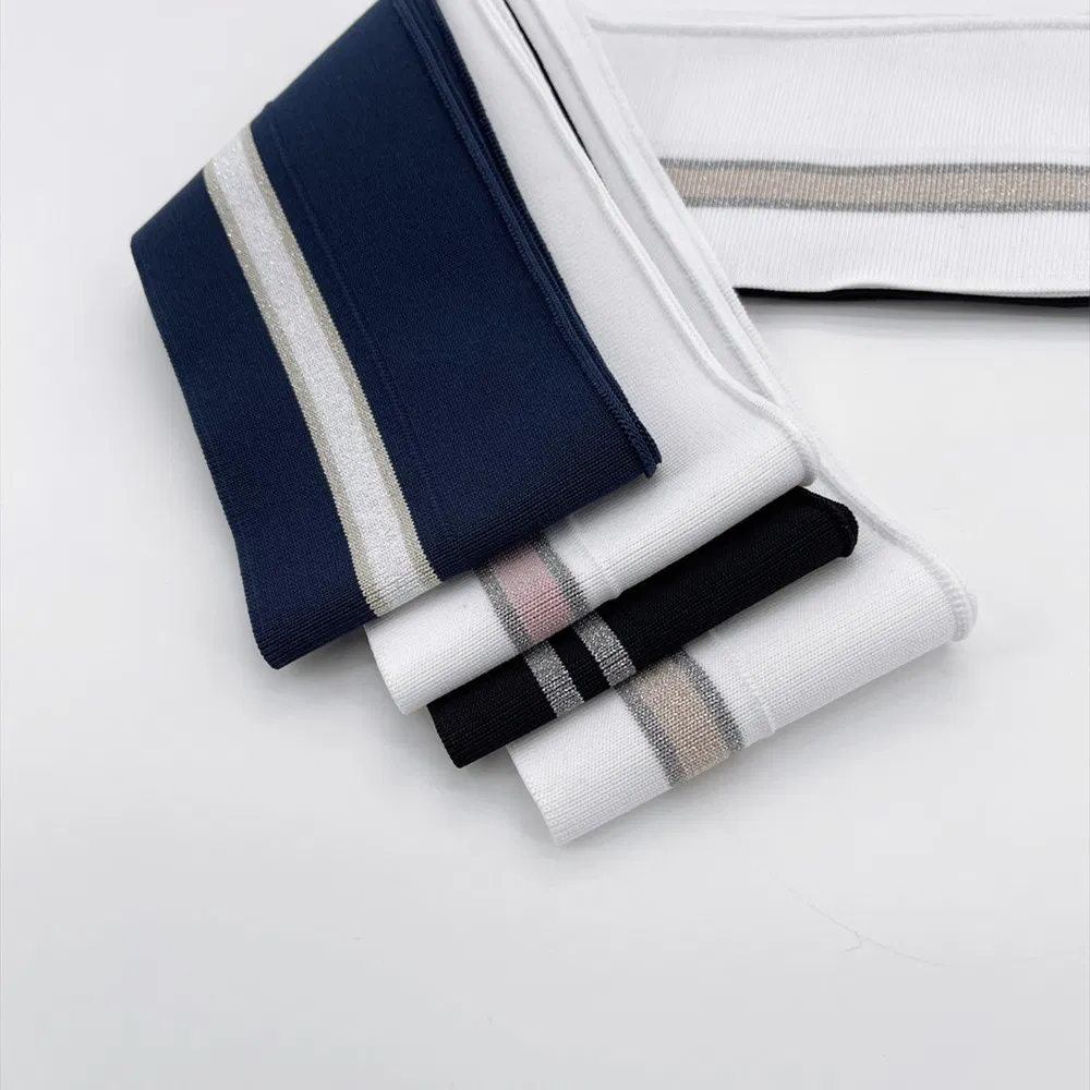 Stripe Knit Ribbed Cuffs 2