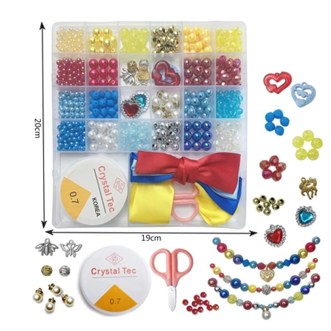 DIY Bead Jewelry Making Kit Bracelets Rings Necklaces Creativity Beading Kits Art Craft Kids Girls Gift Beads for Bracelet Making