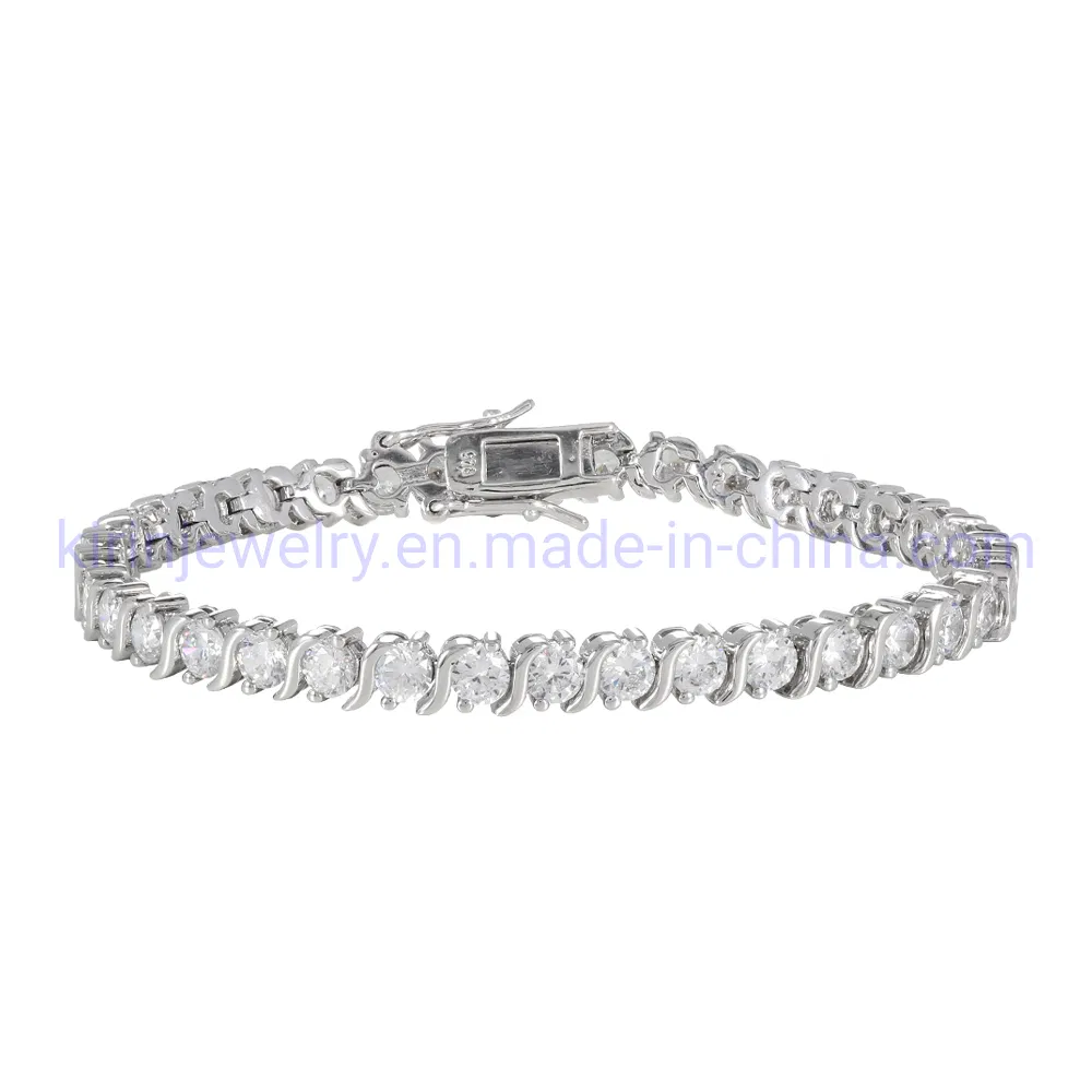 Elegant 14K Gold Plated Tennis Bracelet with Sparkling Zirconia