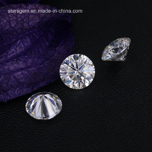 Top Quality E/F Clear White Color Synthetic Moissanite Diamond for Fashion Jewelry