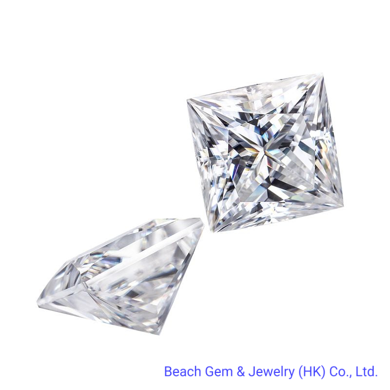 Princess Cut Loose Moissanite Gemstone for Jewelry Setting