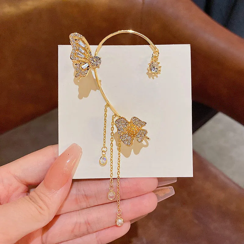 Ear Clip Silver Copper Ear Cuff