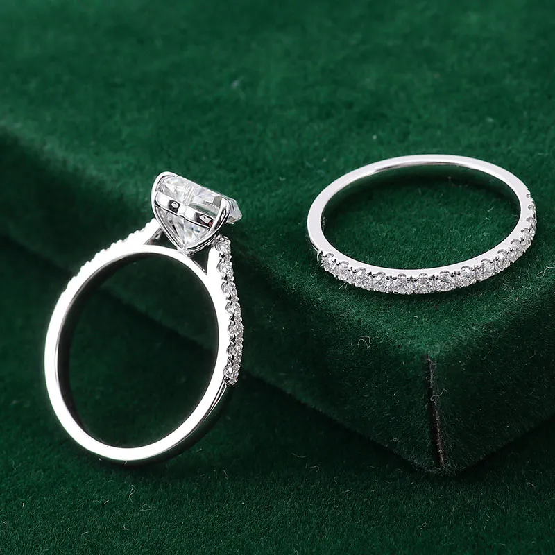 Heart Moissanite Ring View 1