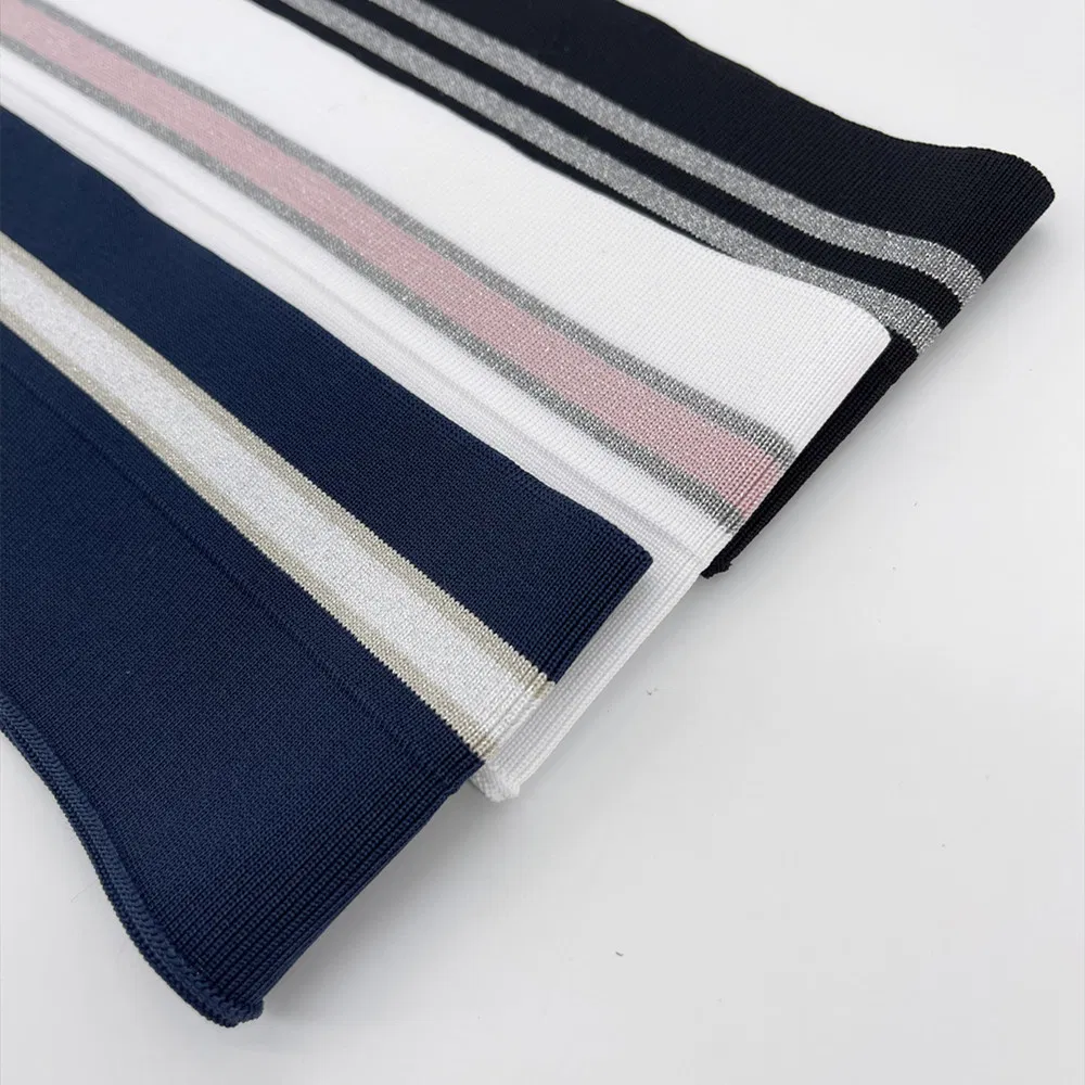 Stripe Knit Ribbed Cuffs 1