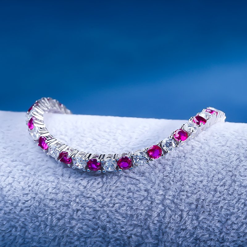 High Grade Abiding OEM/ODM 925 Silver Chain Luxury Tennis Bracelet for Women