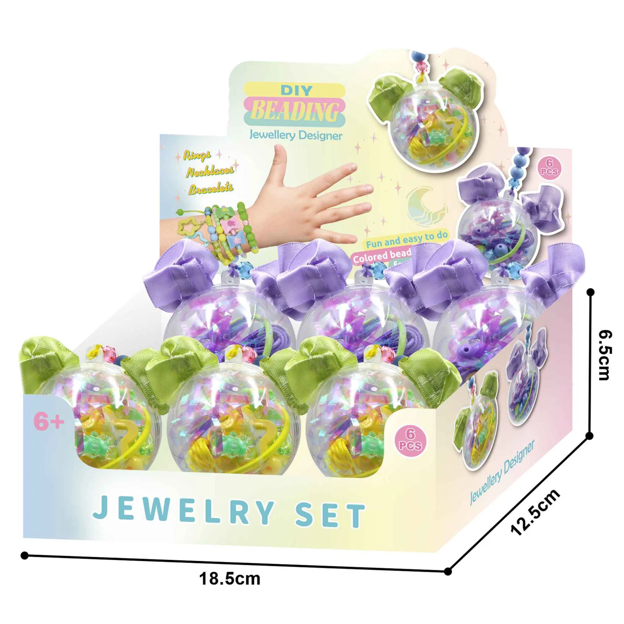 Xinbo DIY Bead Jewelry Making Kit Bracelets Necklaces Creativity Beading Kits Art Craft Kids Girls Gift Beads Toy for Bracelet Making