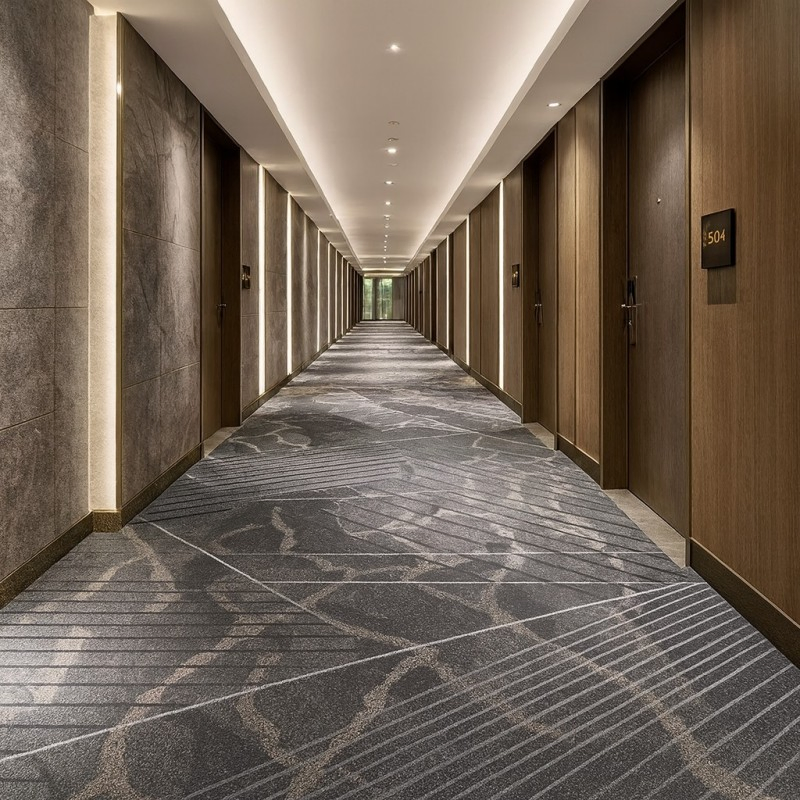 Luxury Hotel Carpet Collection with Custom Brand Color Matching
