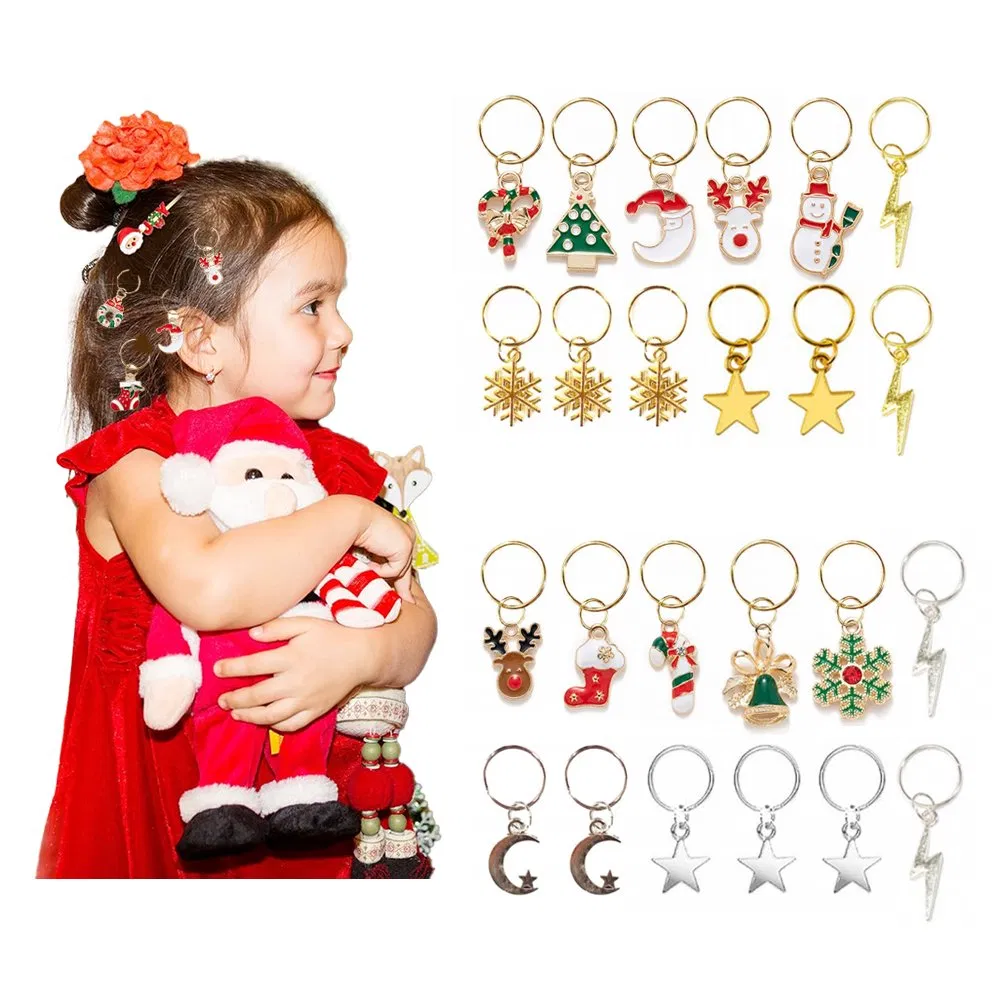 Metal Gold Charms Hair Braid Ring Dreadlock Accessories Jewelry Beads Hair Cuffs