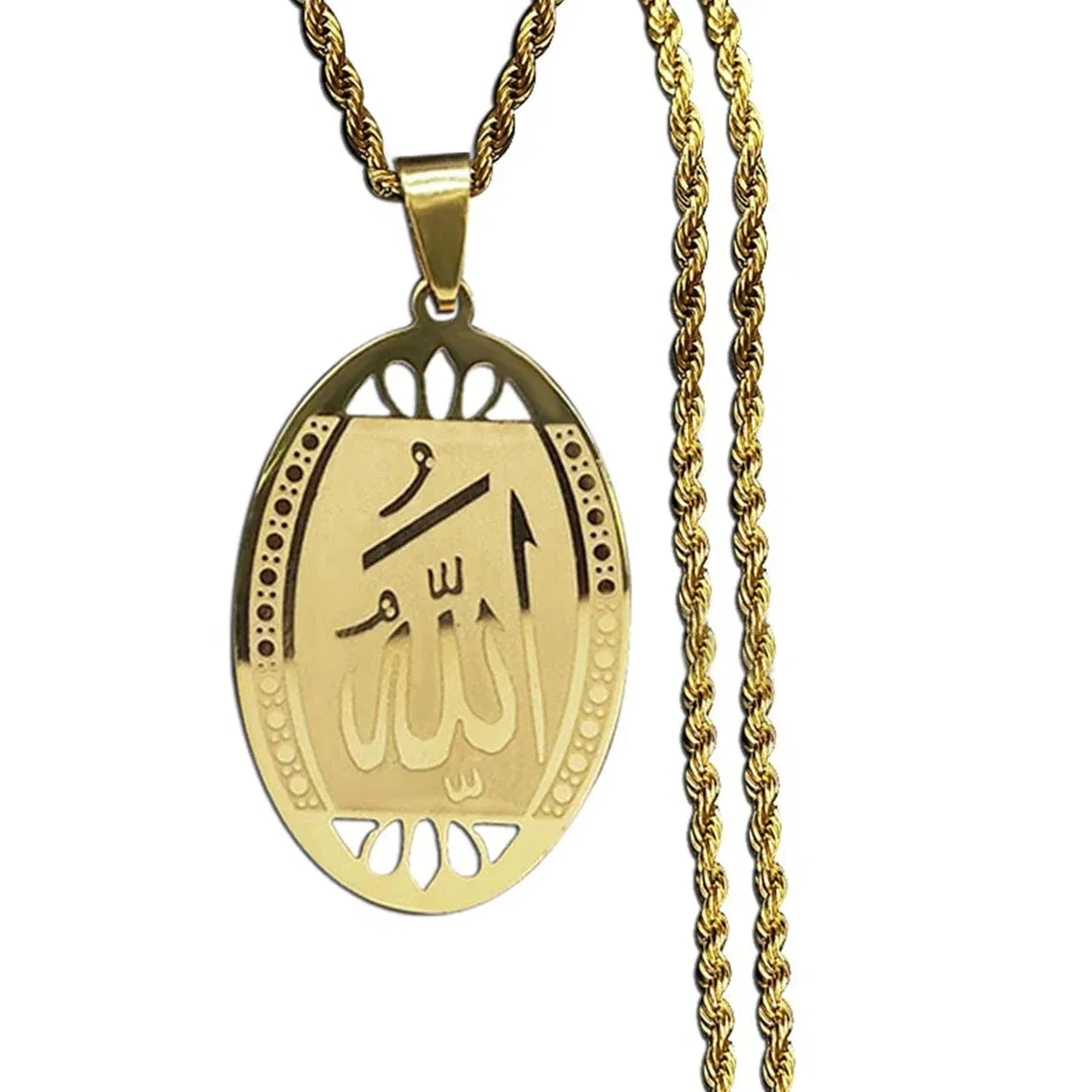 Rainbow Glow Infinity Gold Plated Saudi Arabia Metal Customized Logo Word Shape China Manufacturer Wholesale Price Pendant Necklace