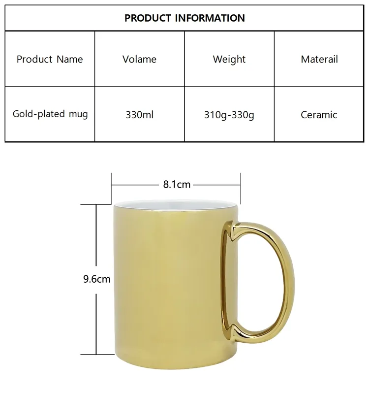 Luxury Metallic Finish Mug