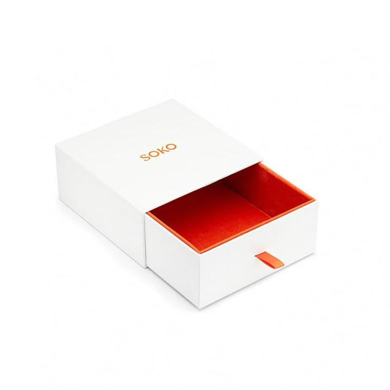 Packaging for Necklace Earring Jewelry Gift Set Packing Coated Art Paper Box with Custom Designs