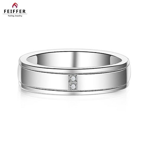 Wholesale Fine Jewelry Lab Grown Diamond 925 Sterling Silver Eternity Band Men's Wedding/Engagement Gift Ring Gold Plated