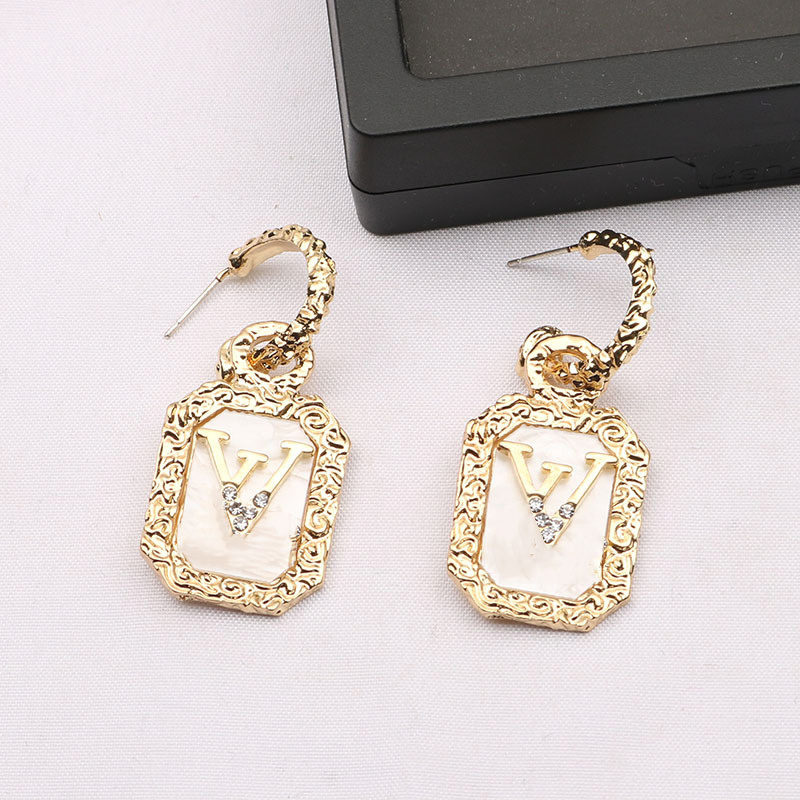 Nice High Quality Fashion 925 Sterling Silver Earrings Luxury Crystal Zircon Stud Earrings for Women Bridal Wedding Jewelry