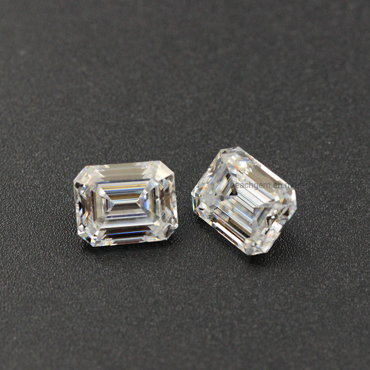 Moissanite in Otagon Shape for Silver Ring