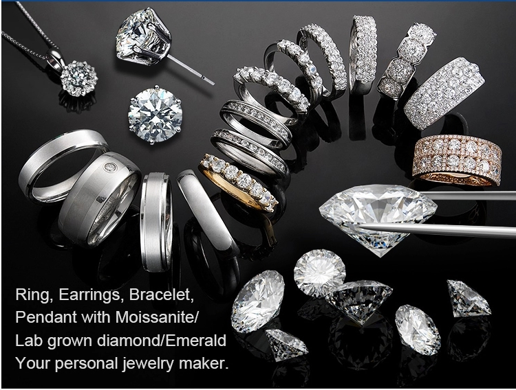 Engagement Ring Women Moissanite diamond Jewelry