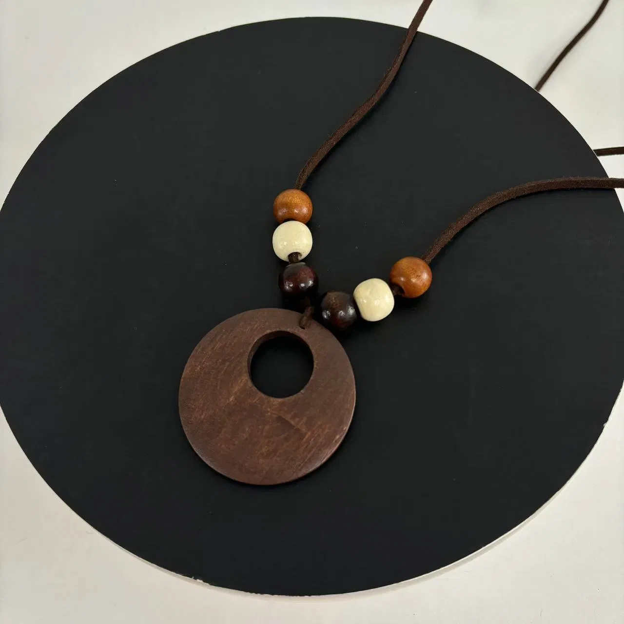 Wooden Chain Women's Retro Art Long Sweater Necklace