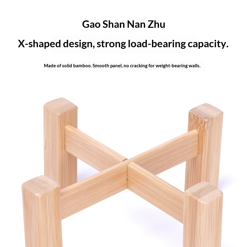 Bamboo Flower Stand for Balcony and Office Decoration Wedding Flower Stand Tables