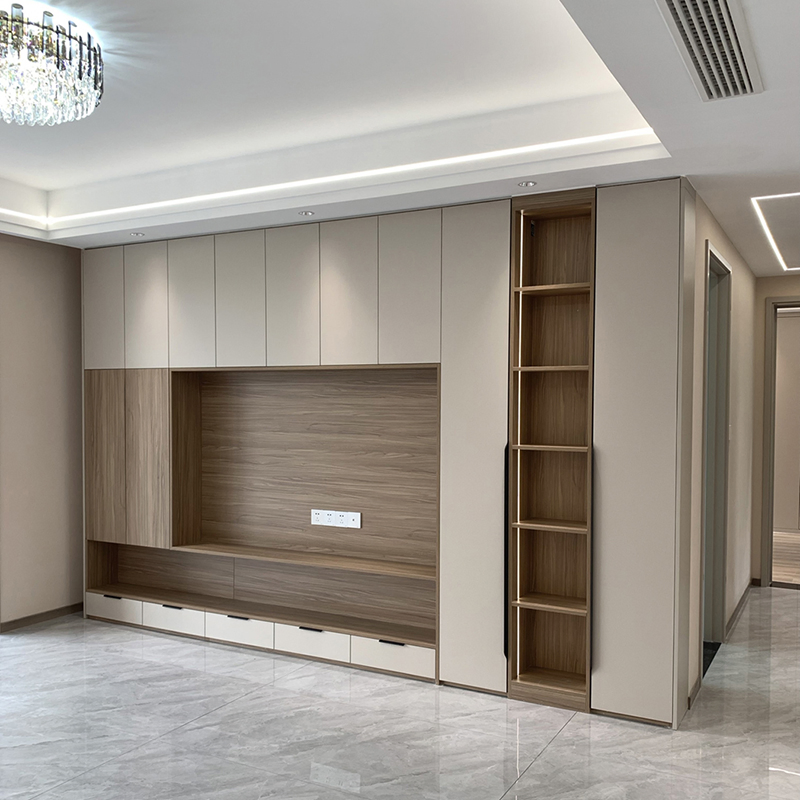 Modern Wooden Console Bench Cabinet Office TV Stand Wall Hanging Cabinet Home Living Room Furniture