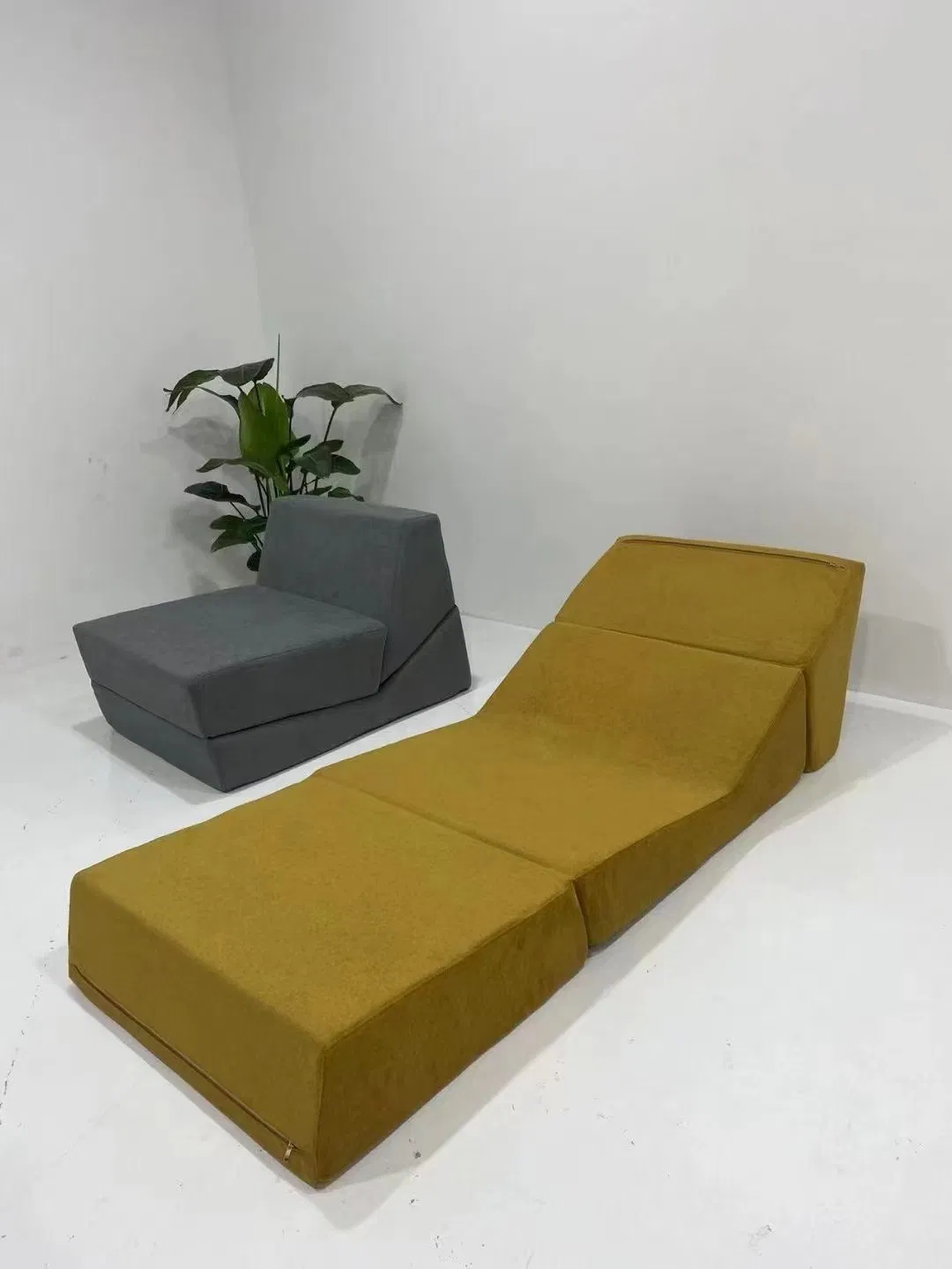 Fodable Fabric Sofa Day Bed Simple Sofa Bed