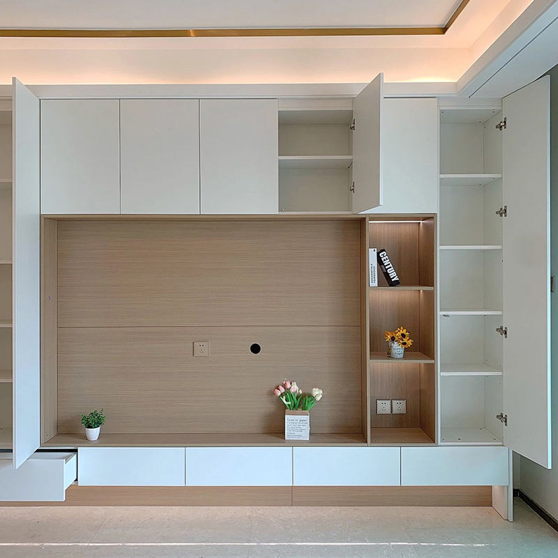 Modern Wooden Console Bench Cabinet Office TV Stand Wall Hanging Cabinet Home Living Room Furniture