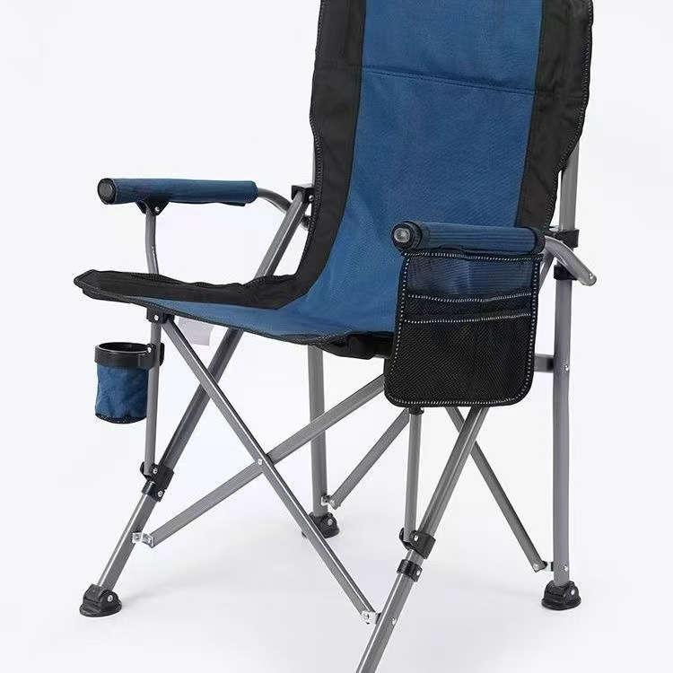 Wholesale Outdoor Camping Chair Comfortable Foldable Horseshoe Chair Ultra-Light Portable No Assembly Required with Cup Holder and Storage Bag Chair