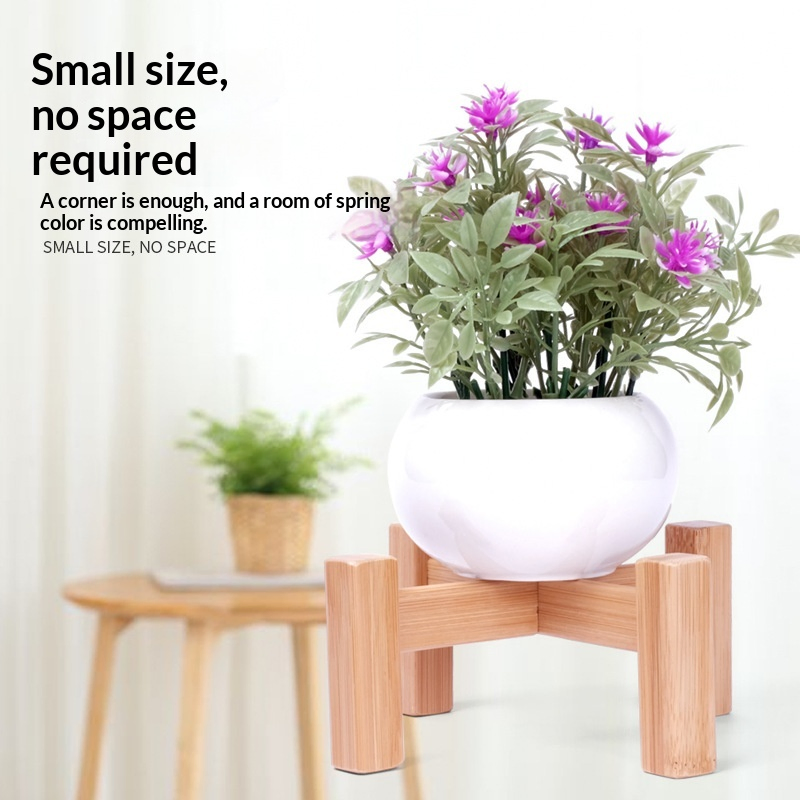 Bamboo Flower Stand for Balcony and Office Decoration Wedding Flower Stand Tables