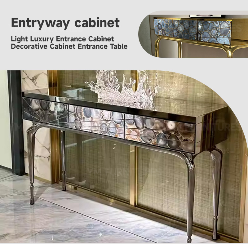 Living Room Entryway Console and Side Table Minimalist Wooden Sideboard Entrance Cabinet