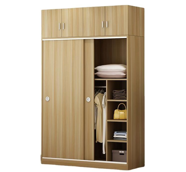 Wholesale Modern Bedroom Furniture High End Adult Movable Sliding Chinese Wooden Wardrobes