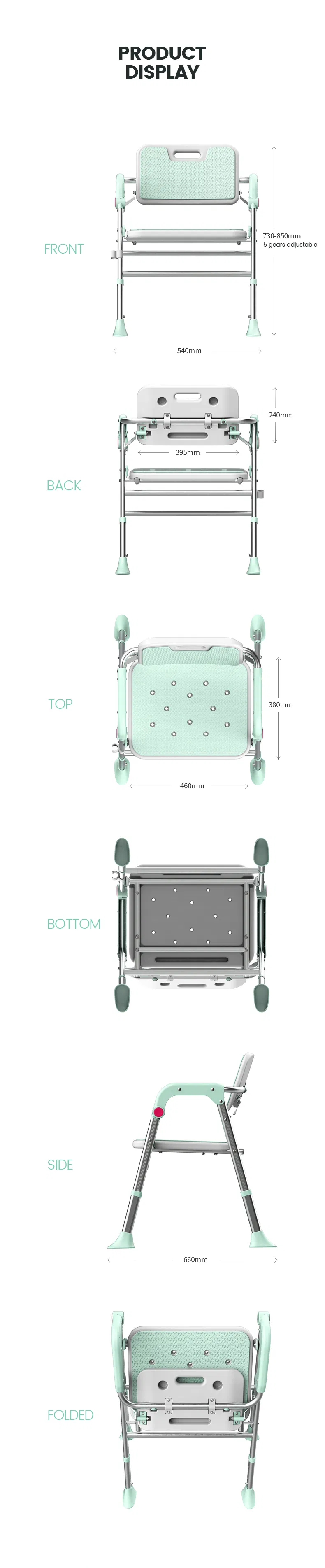 Shower Chair Detail 7