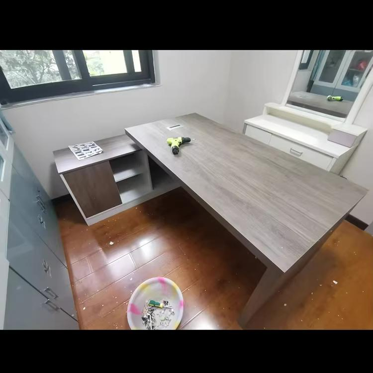 Office Chinese Furniture Luxury CEO Table Boss Manager Executive L Shaped Office Desk