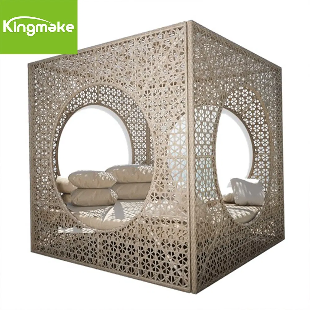Best Selling Garden Lying Bed Outdoor Gazebo Furniture Set Rattan Daybed