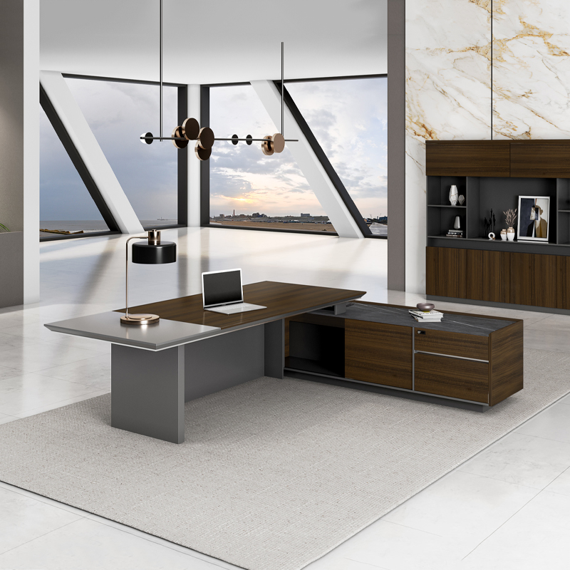 MDF Veneer Wholesale Chinese Modern Wooden Furniture CEO Executive Boss Table Office Desk