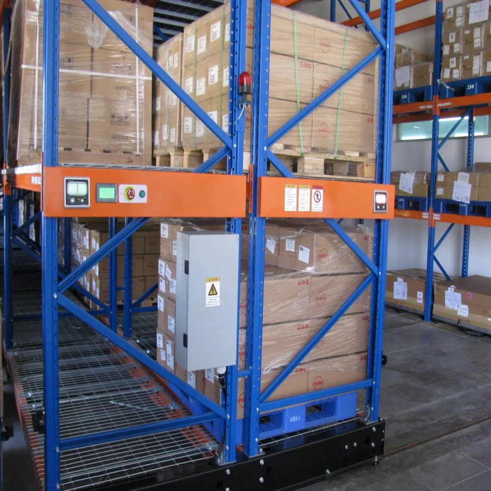 Chinese Factory Direct Space-Saving Mobile Shelf with Rail/Non-Rail Options