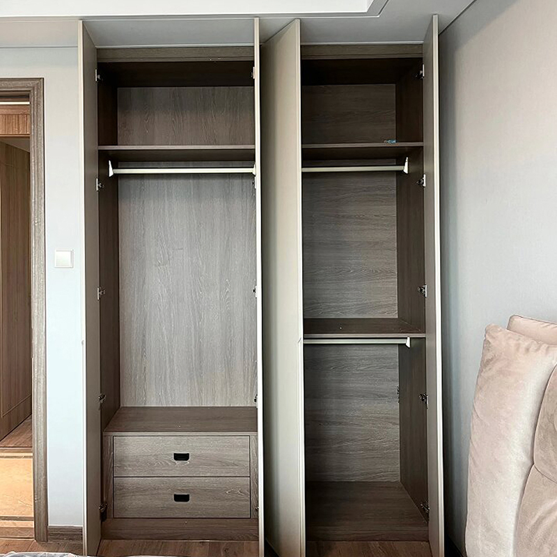 Custom for Room Chinese Furniture Grande Armoire with Shoe Rack Closet 2 Portes Wardrobe Closet Shelves