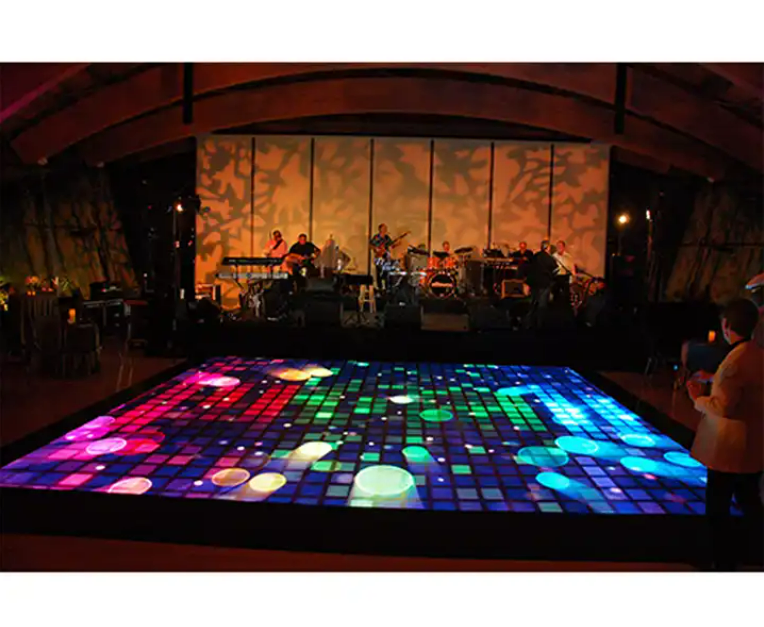 Dance Floor Display Mirror Screen Party Event Use Piano DJ RGB Tiles