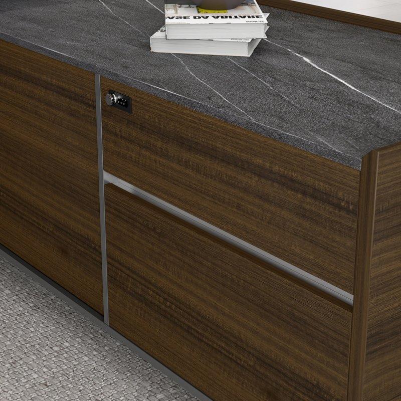 MDF Veneer Wholesale Chinese Modern Wooden Furniture CEO Executive Boss Table Office Desk