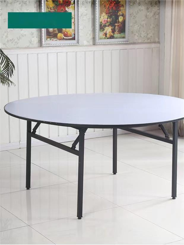 Chinese Factory Dining 140cm Diameter PVC Solid Round Folding Table for Events