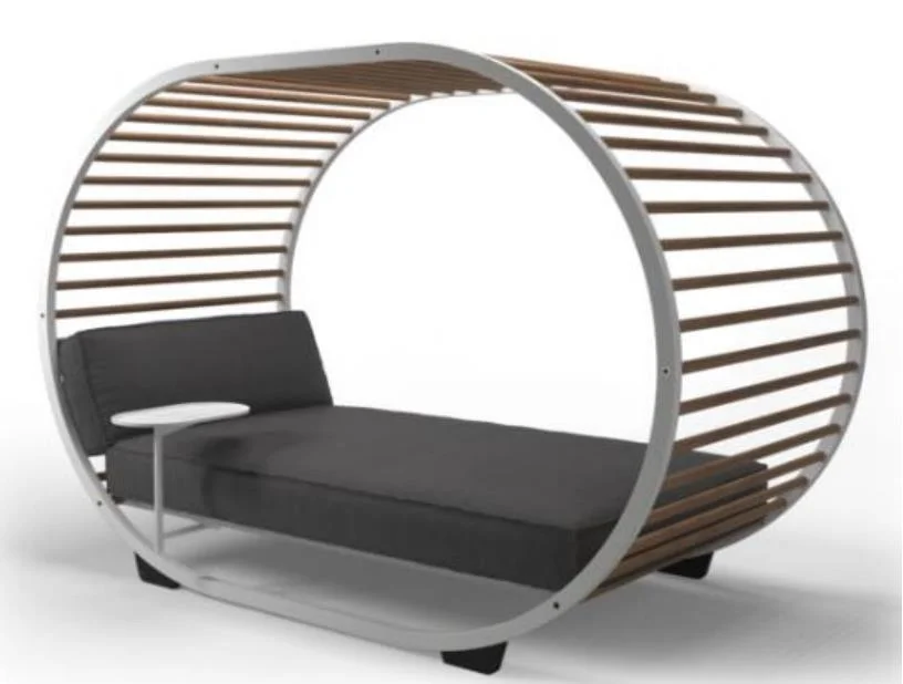 Chinese Wholesale Luxury Modern Garden Hotel Home Resort Villa Outdoor Furniture Daybed Cabana Gazebo Sunbed Sofa Bed
