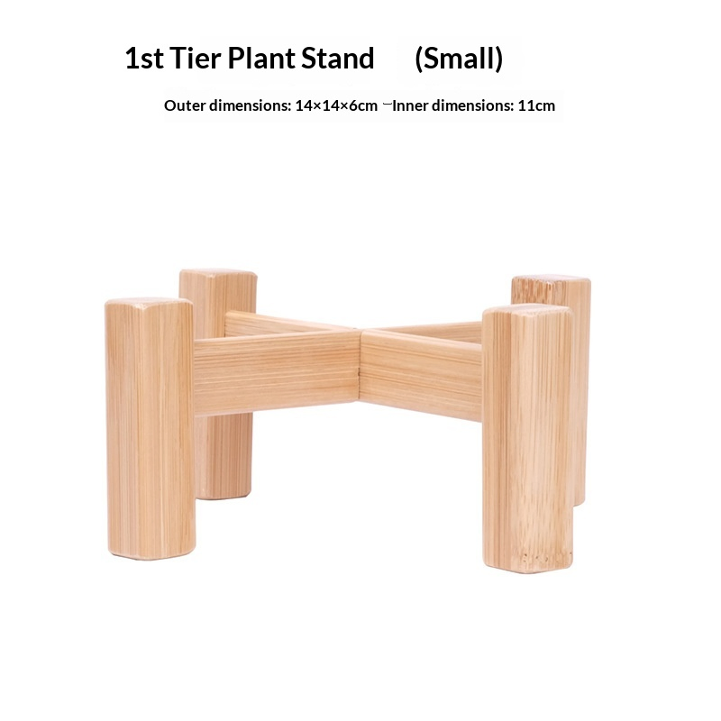 Bamboo Flower Stand for Balcony and Office Decoration Wedding Flower Stand Tables